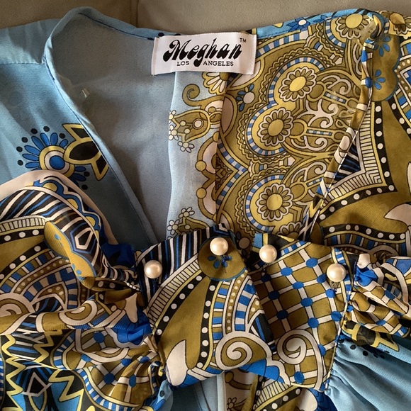 Meghan LA stunning royal print maxi dress! - Picture 10 of 11